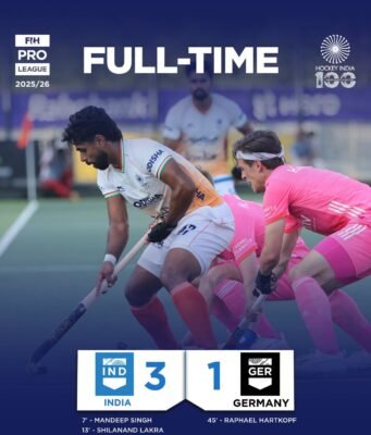 India outclass Germany 3-1 as Manpreet marks record appearance with memorable victory